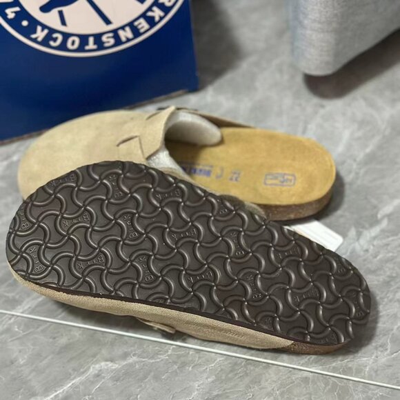 Birkenstock Suede Platform Shoes in Light Gray - Picture 5 of 5